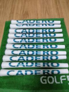 新品【10本】CADERO カデログリップPENTAGON　ホワイト/シルバー 2x2pentagon_solo-utbr_white-