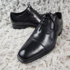 新品 リーガル レザー ストレートチップ レザーシューズ 黒 23.5㎝