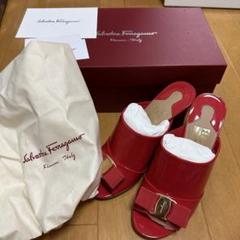 サルヴァトーレフェラガモ 新品未使用 リボン オープントゥ サンダル