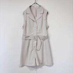 cheri mi（F）ノースリーブコンビネゾン　オールインワン　ボタン　ベルト