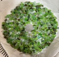 天然シーグラス グリーン系 小サイズ約100g