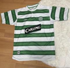 セルティックサッカー ユニフォームアンブロ CARLING Celtic Football club vintage jersey Umbro Carling size : M