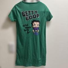 中古 ᗷᗴTTY スリット入り ワンピース グリーン 150