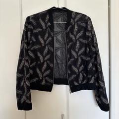 ZARA ジオメトリック クロシェ シャツ L /花柄刺繍のレース風カーディガン ZARA ジオメトリック クロシェ シャツ L /花柄刺繍のレース風