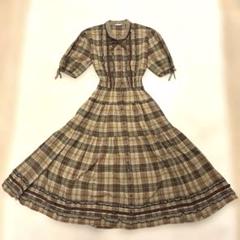 美品⭐️kaneko isao マキシ丈　ワンピース　フリル リボン ティアード