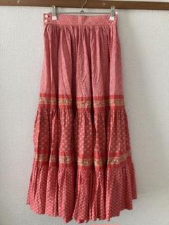 *ローラアシュレイ　ヴィンテージロングフレアドレス　ベロア　ジャガード　切替　9 LAURA ASHLEY - *ローラアシュレイ ヴィンテージロングフレ