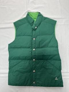 80s gerry ダウンベスト usa製 ビンテージ 古着 80s USA製 GERRY 軽量 ボリューム ダウン ベスト 茶 M 古着