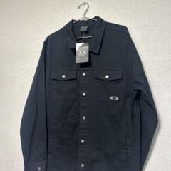 00s OAKLEY ブラック カラーデニム コットン トラッカー ジャケット 00s OAKLEY ブラック カラーデニム コットン トラッカー
