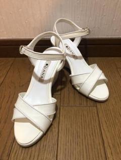 DIANA トゥクローズミュールマルチガラスグリッター グレー
