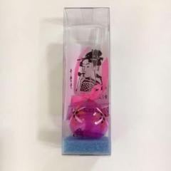 未使用　ビードロ　びーどろ　手作りガラス工芸品（ピンク）