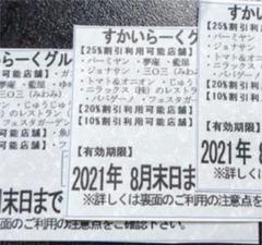 すかいらーく25%OFF優待券