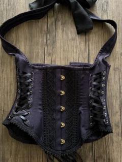 atelier boz ブラック レースアップベスト atelier boz ブラック レースアップベスト