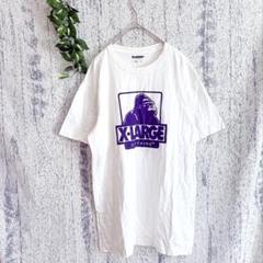 【X-LARGE】 メンズ プリントTシャツ (M) 古着 ホワイト