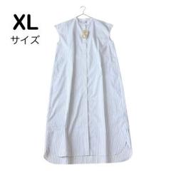 【新品タグ付き】無印良品 フレンチスリーブワンピース XL