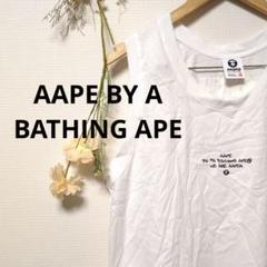 AAPE BY BATHING APE エイプ タンクトップ プリント トップス