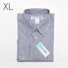 【新品未使用】コムデギャルソンシャツ フォーエバー ストライプシャツ ワイド青L COMME des GARCONSSHIRT FOREVER コムデギャルソンシャツ