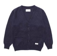 【お値下げ中】ワコマリア　モヘアニットカーディガン　XL WACKO MARIA/MOHAIR KNIT CARDIGAN（GRAY）［モヘアカーディガン