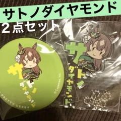 ウマ娘　おなまえぴたんコ　アクリルキーホルダー　缶バッジ　サトノダイヤモンド