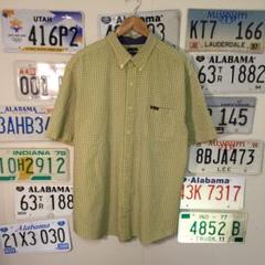 USA古着 CHAPS チェック柄 半袖シャツ ビッグサイズXXL