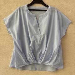 LAUTREAMONT 半袖 ブラウス フレンチスリーブ 水色 38