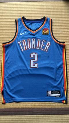 ナイキ Nike NBA ジャージー Shai アイコンエディション 俄克拉荷马城雷霆队Nike Icon 版Swingman 球衣- 蓝色- Shai