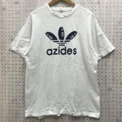 Printstar製 パロディー おもしろ古着 azidesu 半袖Tシャツ