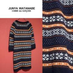 A15118 ジュンヤワタナベコムデギャルソン　18AW ノルディックニット　M コムデギャルソン ジュンヤワタナベ 11AW ノルディック柄 ニット