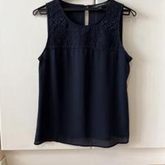 極美品BANANA REPUBLIC XS ネイビー ノースリーブ