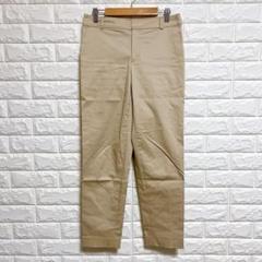 23区 ベージュ ストレッチパンツ 38 美脚 綿混 シンプル 通勤
