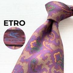 美品　エトロ　ネクタイ　紫　花柄　シルクジャガード 美品 エトロ ネクタイ 紫 花柄 ドット シルクジャガード - メルカリ