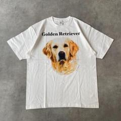 アニマルTシャツ ゴールデンレトリバー Tシャツ 犬 XL 白 15440