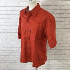 7.16 h326 CHAPS 半袖シャツ オレンジM