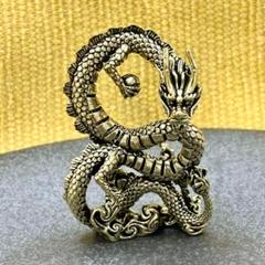 KM019 龍 ドラゴン 竜 像 置物 置き物 縁起物 風水 インテリア 新品