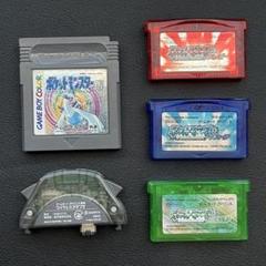 ポケットモンスター　GB　GBA　ソフト4点セット　ワイヤレスアダプタ