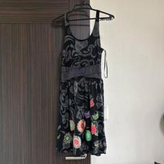 Desigual 半袖チュニック 黒 グラフィックプリント