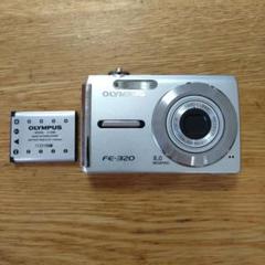 【OY】動作確認済み オリンパス OLYMPUS FE-320 充電器付き 動作 OLYMPUS デジカメFE-320の付属品セット 充電器 LI-40C