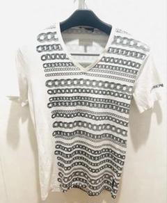 エンポリオ アルマーニ VネックTシャツ 半袖 Lsize 白 《used》