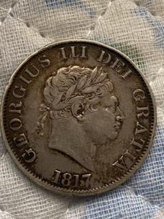 イギリス銀貨ジョージ3世 本物保証 1817年