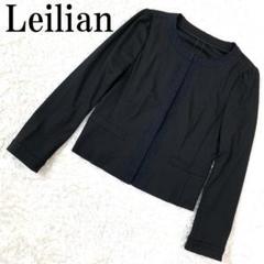 Leilian レリアン カットカーディガン ブラック 9 B8137