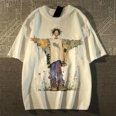 グラフィックデザインアニメTシャツ　ゆったりサイズ　普段着お出かけ用