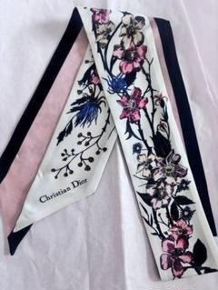 DIORミッツァスカーフ 限定 ホワイト ピンク - メルカリ