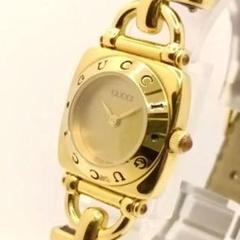 グッチ 腕時計 ホースビット ヴィンテージ 6300L ゴールドメッキ