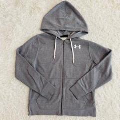 UNDER ARMOUR 新品未使用 M TRパーカー 裏起毛 グレー&ブラック UNDER ARMOUR メンズ パーカー トレーナー アンダーアーマー