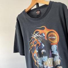 90s USA製　ハーレーダビッドソン　god eagle　炎　シングルステッチ 90s USA製 ハーレーダビッドソン god eagle 炎 シングルステッチ