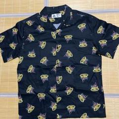 CHALLENGER ペイントスプラッターデザイン 半袖シャツ L S/S FIRE SHIRT オープンカラーシャツ-チャレンジャー 通販