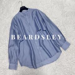 美品 BEARDSLEY ビアズリー レイヤードシャツ ブラウス ブルー