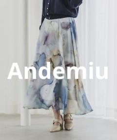 【新品タグ付き】Andemiu キカレースフレアスカート 2025年最新】Andemiu レディース ロングスカートの人気アイテム