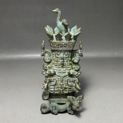 鶴香炉 銅器 文房具 茶道具 重厚 極細工 装飾品 工芸品 美術品 置物 香炉 銅器 文房具 茶道具 重厚 極細工 工芸品 美術品 茶寵の置物
