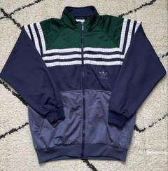 adidas トラックジャケット ジャージ グリーン×ネイビー 90s 00s緑
