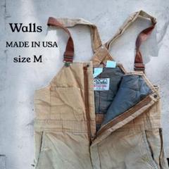 【90s USA製】Walls ウォールズ オーバーオール（M）ビンテージ　茶